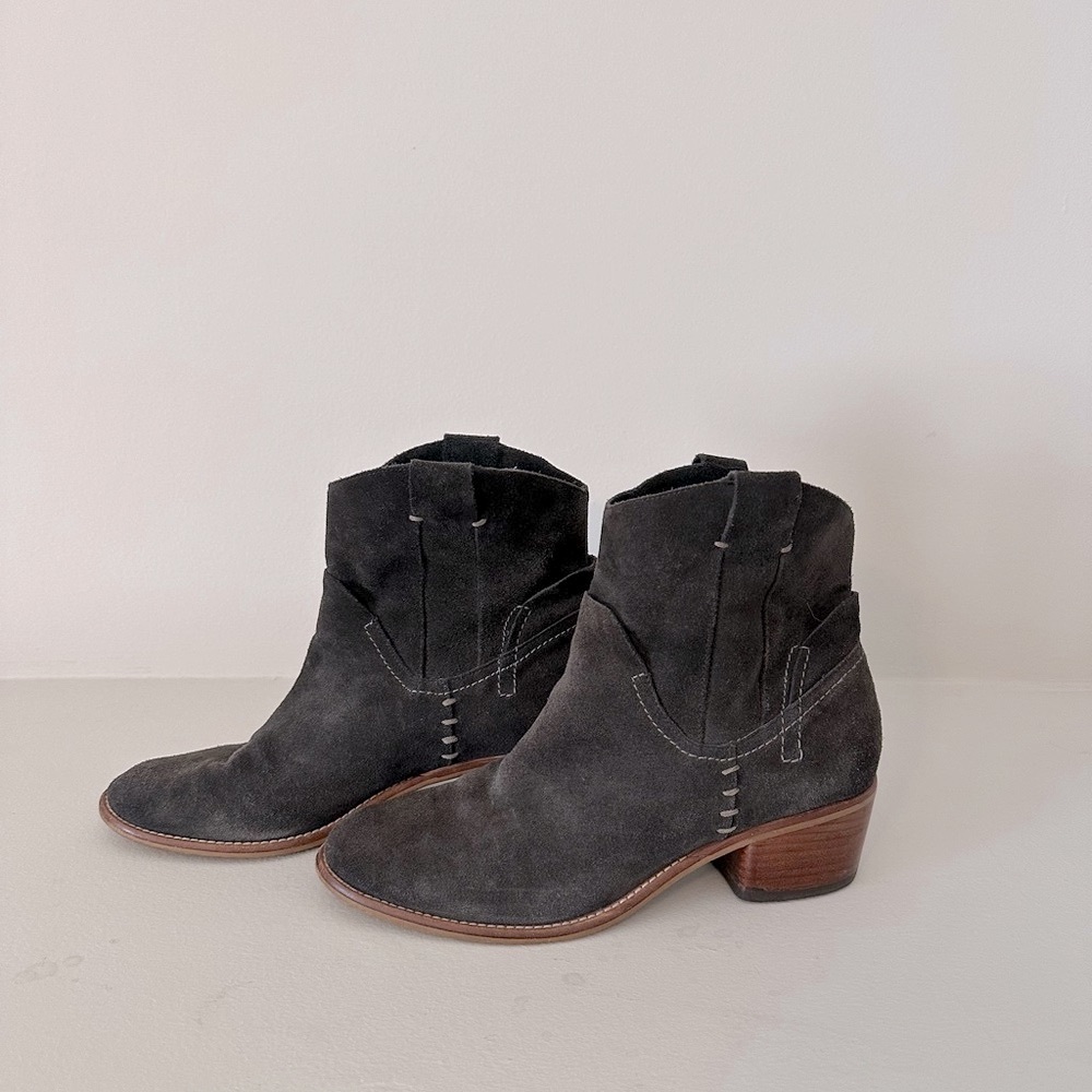 Dolce Vita Grey Suede Ankle Boots
